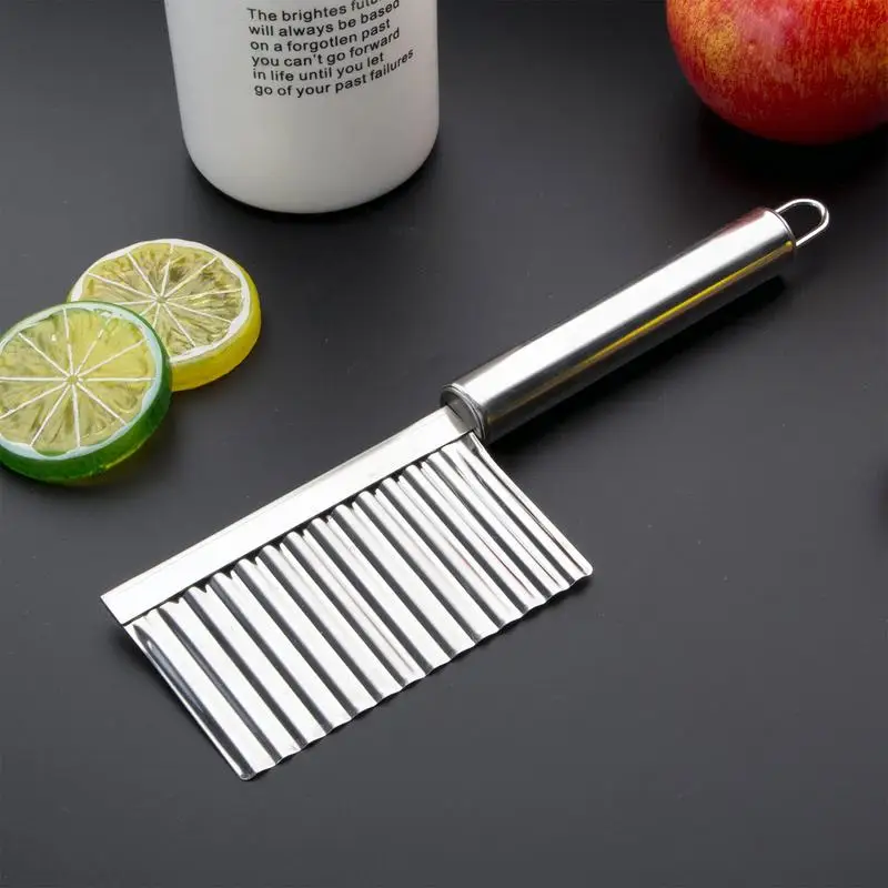 Potato Slicer Cutter Creative Corrugated Wavy Knife French Fries Vegetable Fruit Kitchen Gadget Accessories
