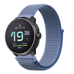 Premium 22mm Nylon Loop Watch Strap - Durable Replacement Wristband in Classic Design - Suunto Ocean (Cape blue)