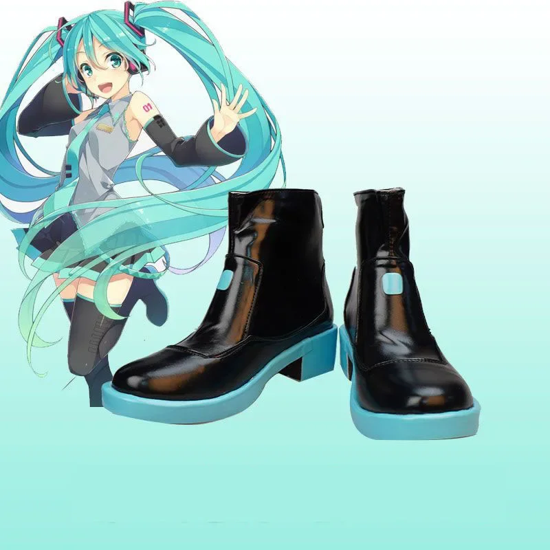 For Hatsune Miku Cos Shoes to Design Cosplay Shoes Large Cos Clothes Anime Shoes Character Clothes Props Shoes