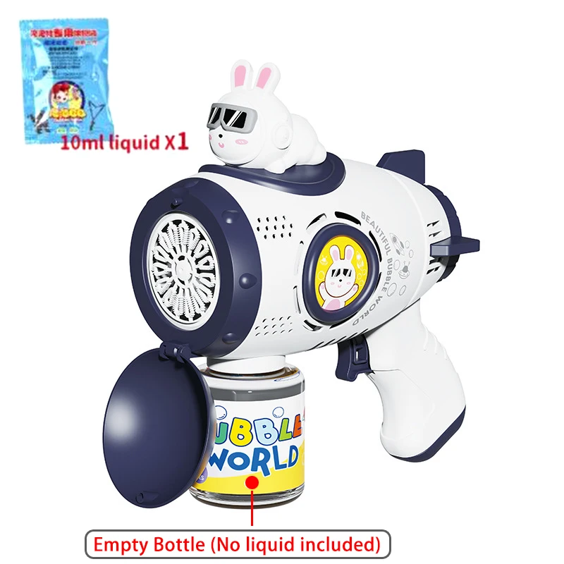 Astronaut Bubble Machine para crianças, Bubble Gun, lançador de