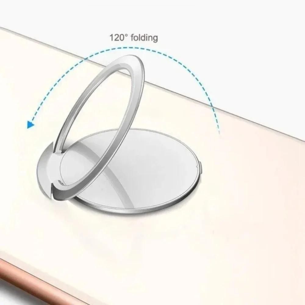 Luxury Metal Mobile Phone Socket Holder Universal Telephone Magnetic Car Bracket Stand Accessories Finger Ring