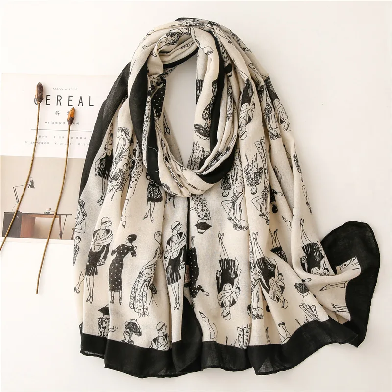 2023-new-european-american-fashion-figures-cotton-viscose-scarf-travel-sun-protection-shawl-silk-woman-scarf