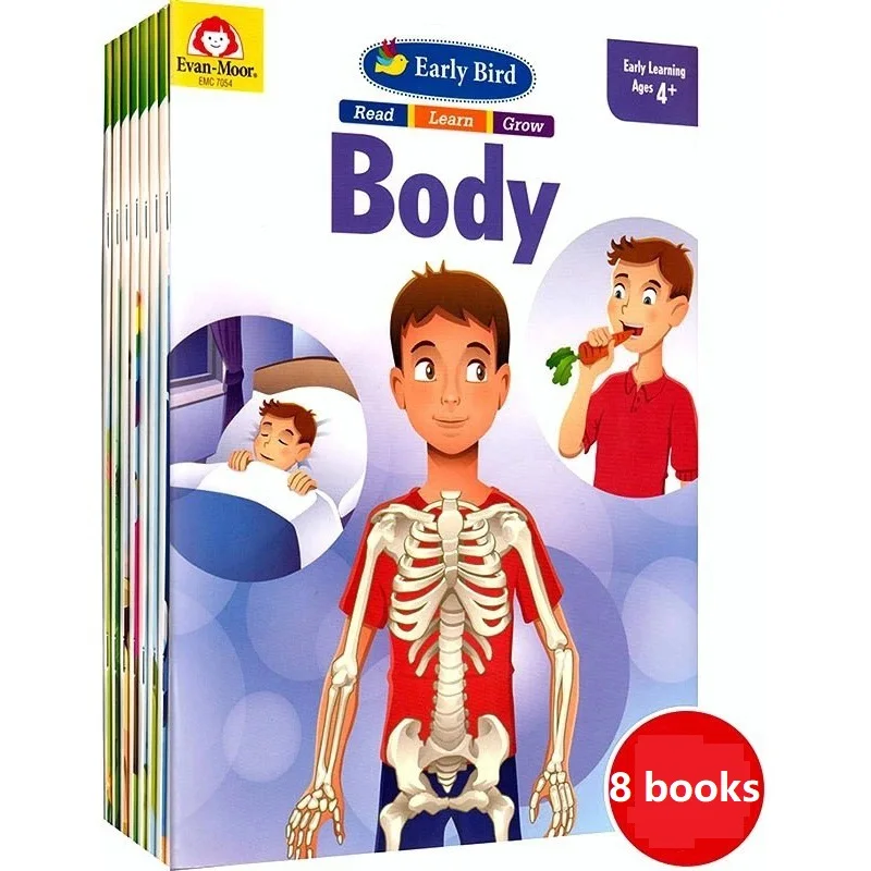 8 Books/Set Early Bird Read Learning 4+ Kindergarten California Teaching Assistant Kids Study English Language