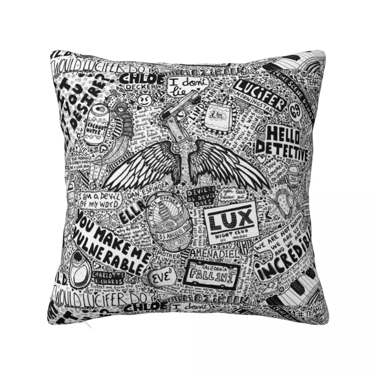 

lucifer Throw Pillow Decorative pillowcase Decorative Cushions