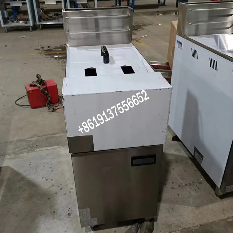 Vertical Gas Electric Temperature Controlled Fryer Luxury Commercial Large Capacity Natural Gas Three-tube/Four-tube Fryer 3