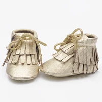 Cow Leather Baby Girls Boots Fashion Cute Fringe Soft Genuine Leather First Walkers Unique Style Baby Shoes 2