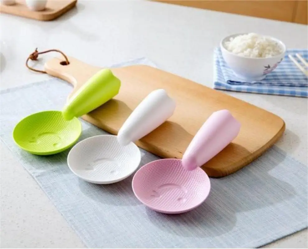 Rice Spoon Creative Cute Smiling Face Rice Spoon Cooking Scoop Spatula Paddle Plastic Non Stick Kitchen Tools