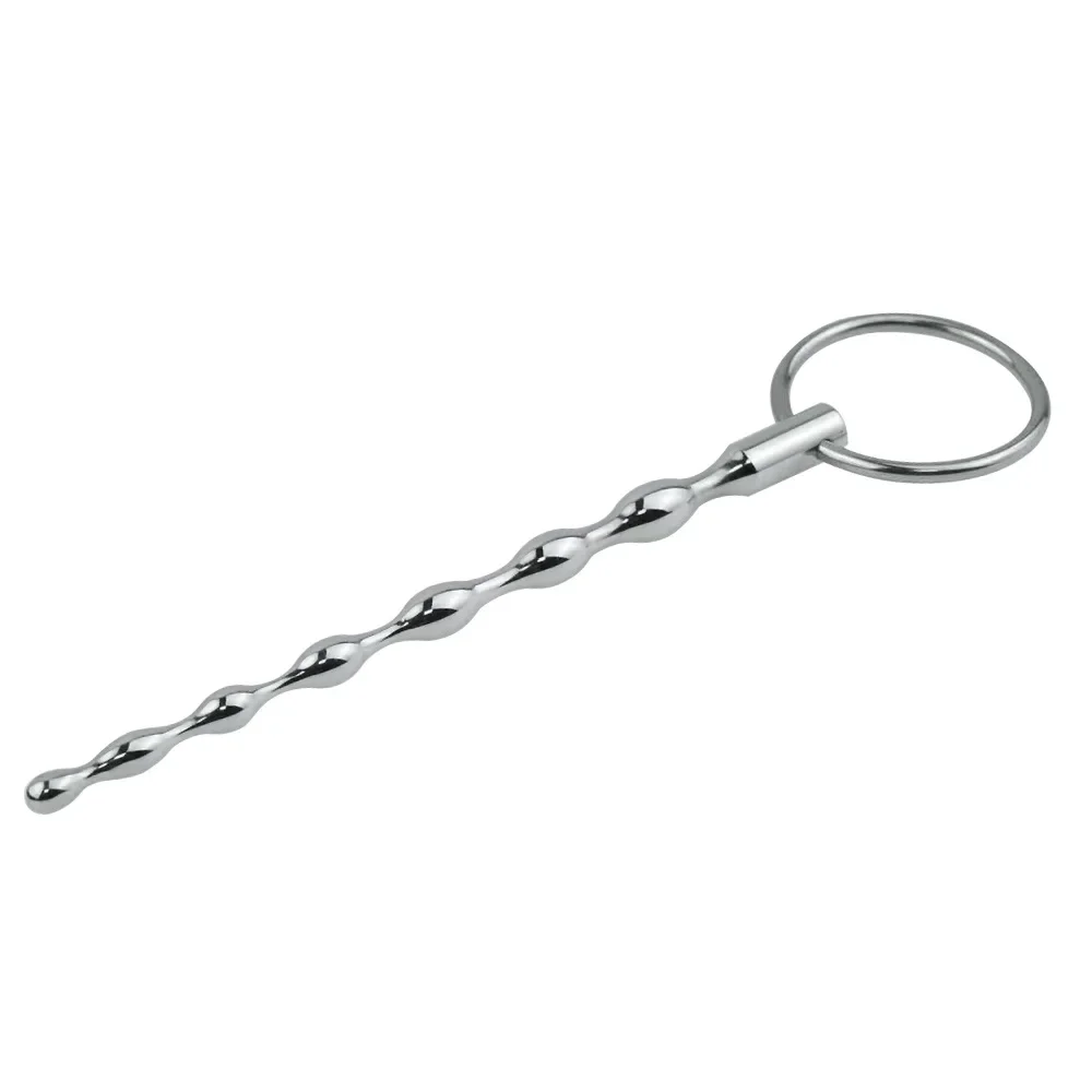 304 Stainless Steel Beaded Urethral Sounds Dilator Penis Plug Insert Sounding Rods Sex Toys For Men Stimulators Urethral Beads urethral dilator silicone urethral dilator