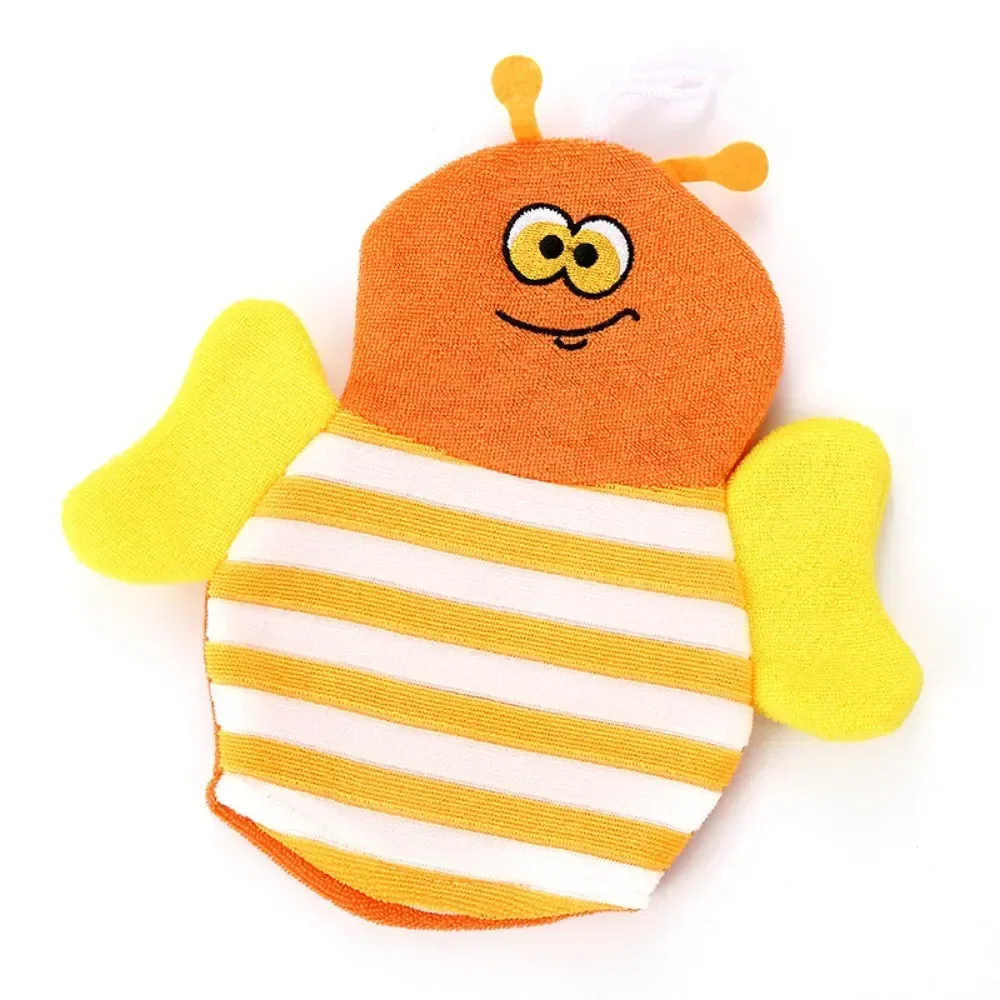 Baby Bath Gloves for Kids Toddlers Cartoon Animal Shape Shower Brush Washcloth for Bathing Children Wash Clean Shower Massage images - 6