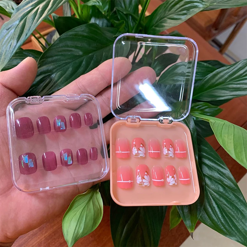 

Exquisite Transparent Plastic Packaging Box Nail Enhancement Storage Jewelry Necklace Display Gift Box