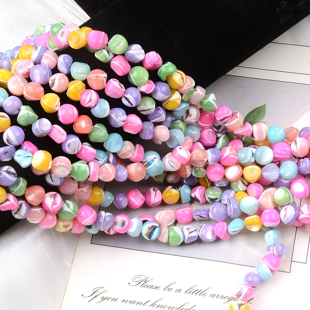 

Красочные нестандартные бриллиантовые бусины, морские бусины из натурального камня, бриллиантовое ожерелье-браслет