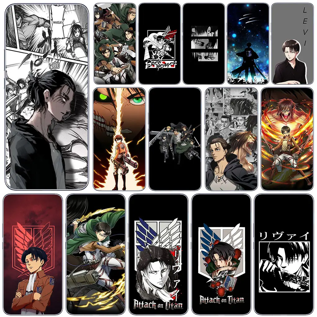 Levi Eren Jaeger Attack On Titan Per Motorola Moto One G8 G7 Play Action Fusion Plus Power Vision Zoom Hyper Macro Cover Case