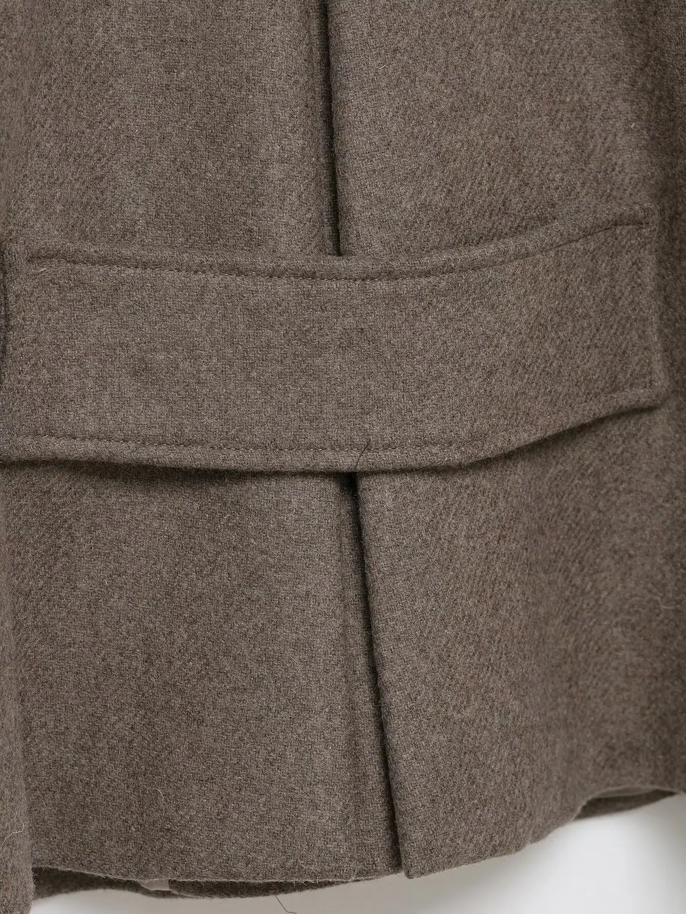 HH Damen Eleganter Lässiger Mantel mit Umlegekragen, Einreihig, Taschen, Einfarbig, Herbst Wollmantel, Langarm Kurze Jacke Mujer – Detail 13