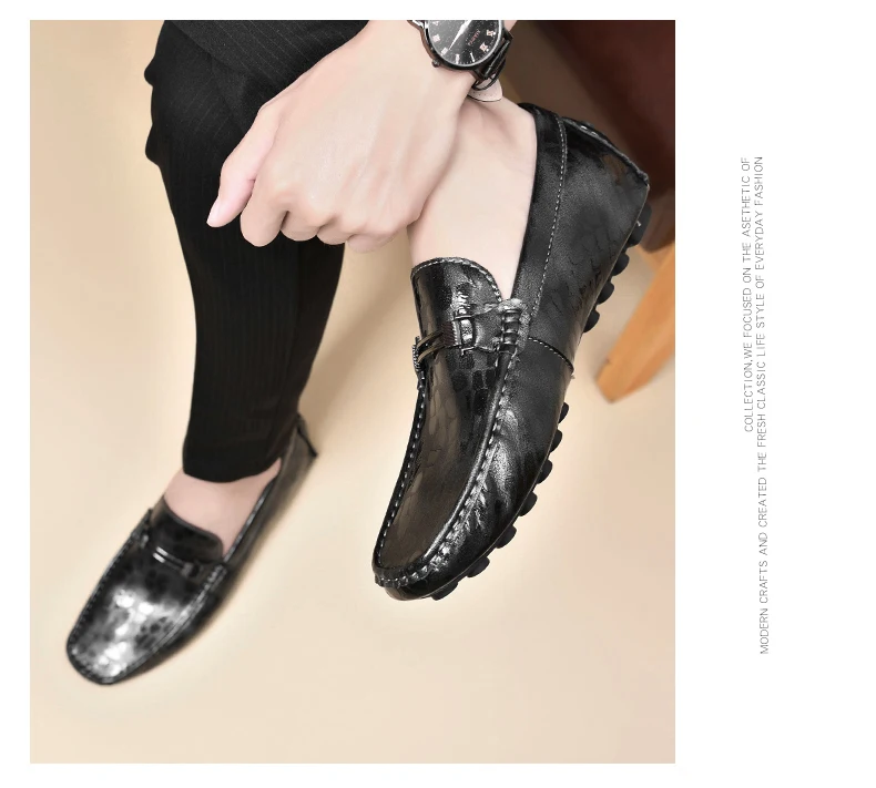 Herren Loafer mit 4,5 cm Absatz – Schwarze/Graue Sneaker aus weichem PU-Leder für Herren – Höhenerhöhende Schuhe für größere Erscheinungsbild – Detail 14