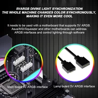 5 В 3-контактный ARGB Sync PC Кабели 8-контактный 24-контактный блок питания RGB Удлинители кабеля Гибкая светодиодная лента DIY Kit для блока питания компьютера — изображение 5