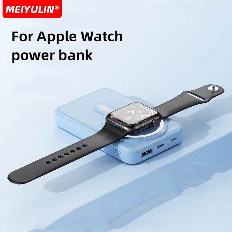 10000mAh Wireless Magnetic Power Bank For Apple Watch Portable 22.5W PD20W Fast Charger External Spare Battery For iPhone 15 14