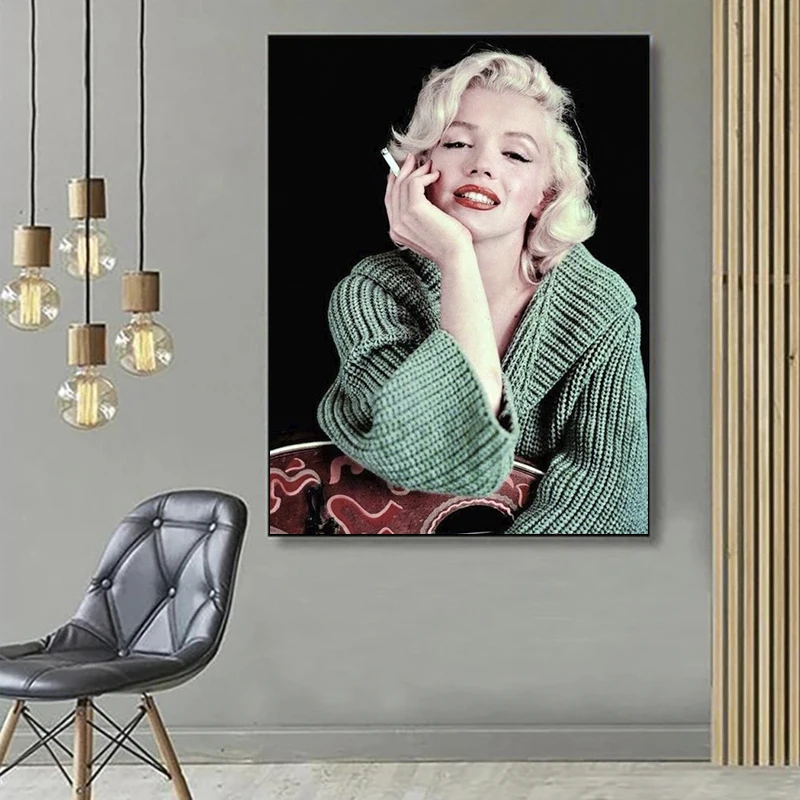 5D DIY Marilyn Monroe zestaw do malowania diamentami haft diamentowy kolory olej obraz ręcznie DIY mozaika ozdoby do dekoracji wnętrz