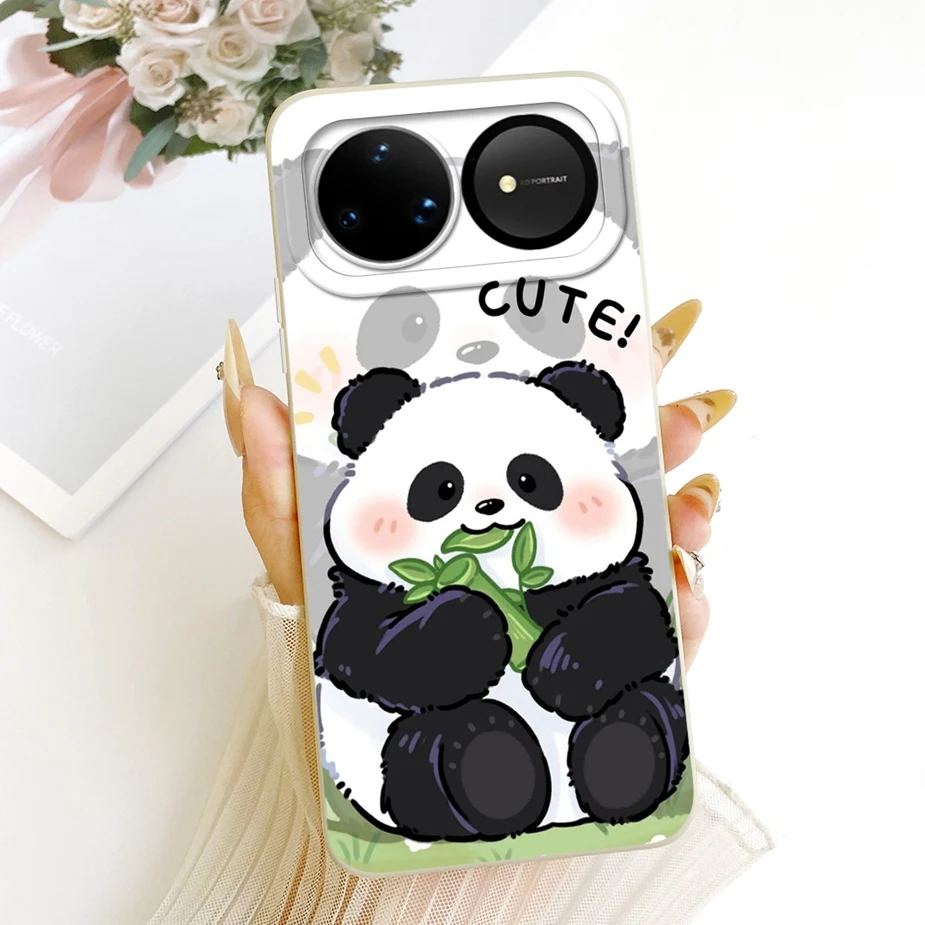Cute Panda Duck Cartoon Soft Silicone Case