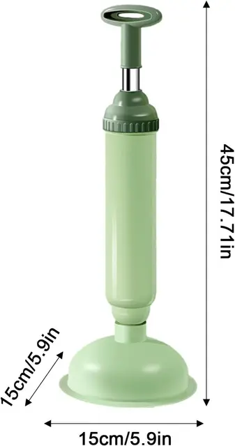 Toilet Plungers for Bathroom High Pressure Bathroom Plunger for Toilets Flexible Sewer Unclogging Tool Air Plunger Drain Clog Re 2