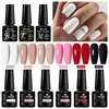 9Pcs/Set Gel Nail Polish Popular Colors Pink Red Black In Autumn Semi Permanent Soak Off UV LED Nail Art Gels Nail Varnish 1