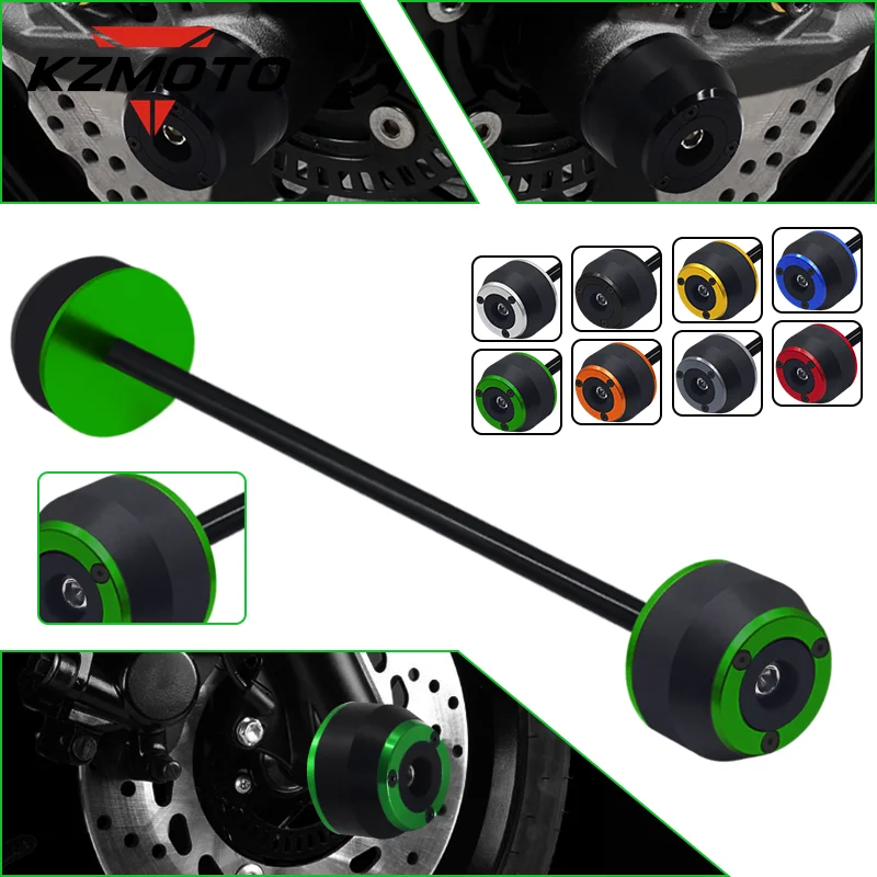 

For KAWASAKI Ninja H2 H2R H2 SX 2015-2021 Motorcycle CNC Aluminum Falling Protection Front Axle Wheel Protector Slider Crash Pad