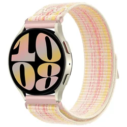 Smart Watch Nylon Loop Bracelet Strap - 20mm/22mm Adjustable Band - 22mm (Starlight colorful)