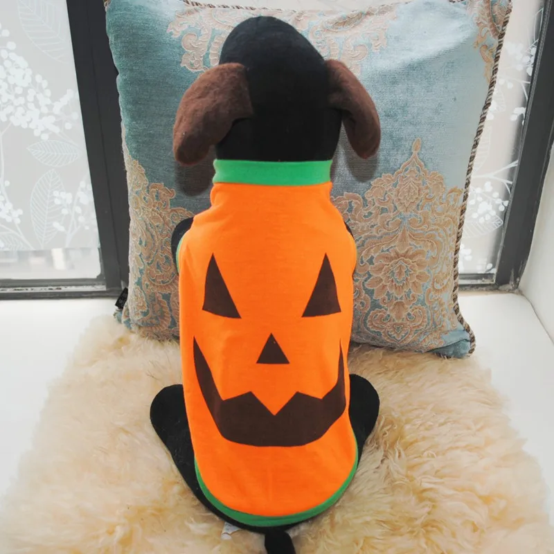할로윈 애완동물 호박 코스튬, 강아지 고양이 크리스마스 강아지 옷, 면 용수철 가을 풀오버 스웨터 의류