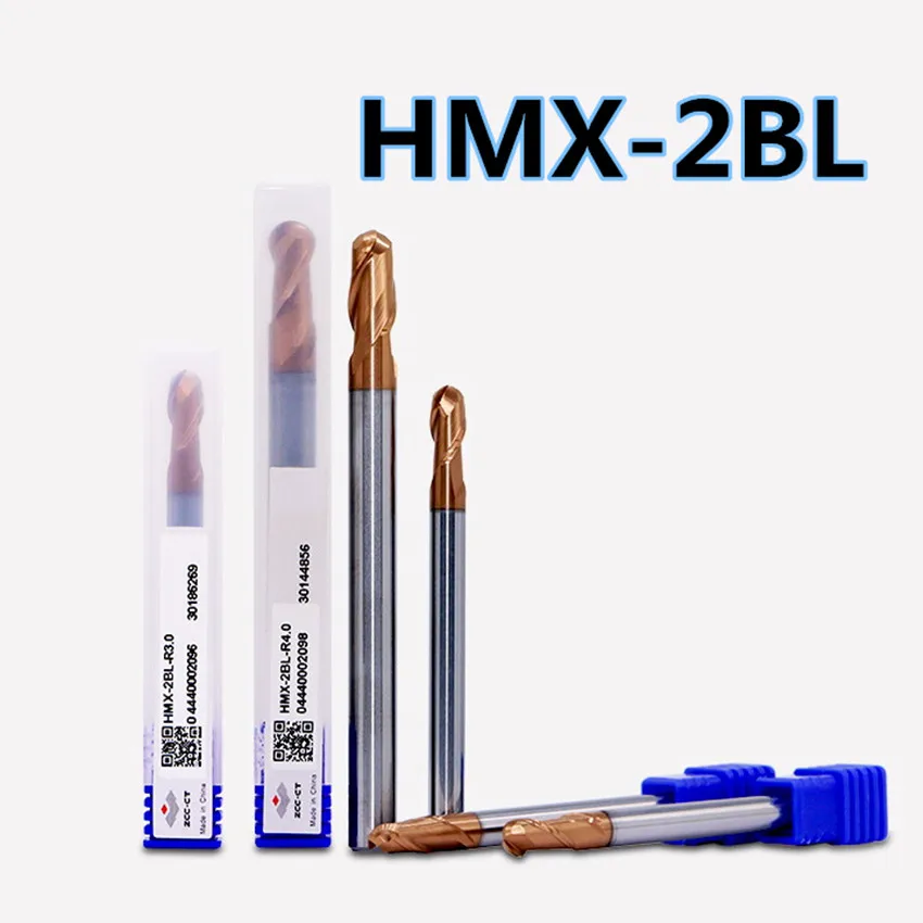 

HMX-2BL R1.0 R1.25 R1.5 R1.75 R2.0 R2.5 R2.75 R3.0 R3.5 R4.0 R4.5 R5.0 R6.0 R7.0 R8.0 R10.0 ZCC.CT Two Edged Ball End Mills