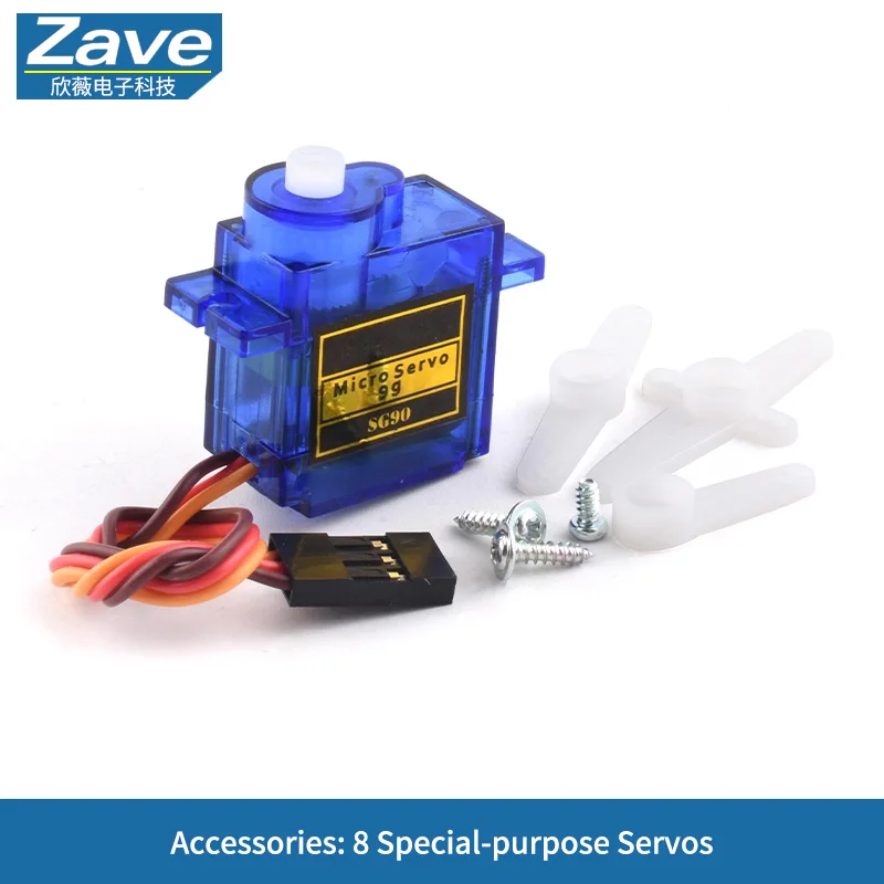 Eight servos
