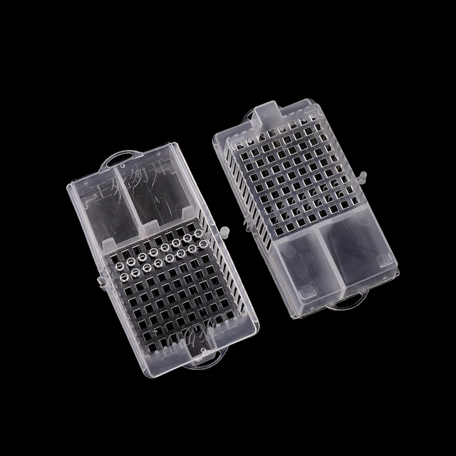 Méhész Queen Méh Ketrec Szállítás Ketrecek Méhészet Tenyésztő Push-Pull Király Foglyok Doboz Szerszám 5 Db