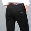 Men's Business Casual Black Jeans Classic Fashion Straight Stretch Denim Pants Soft Cozy Denim Trousers Daily Work Male Pants