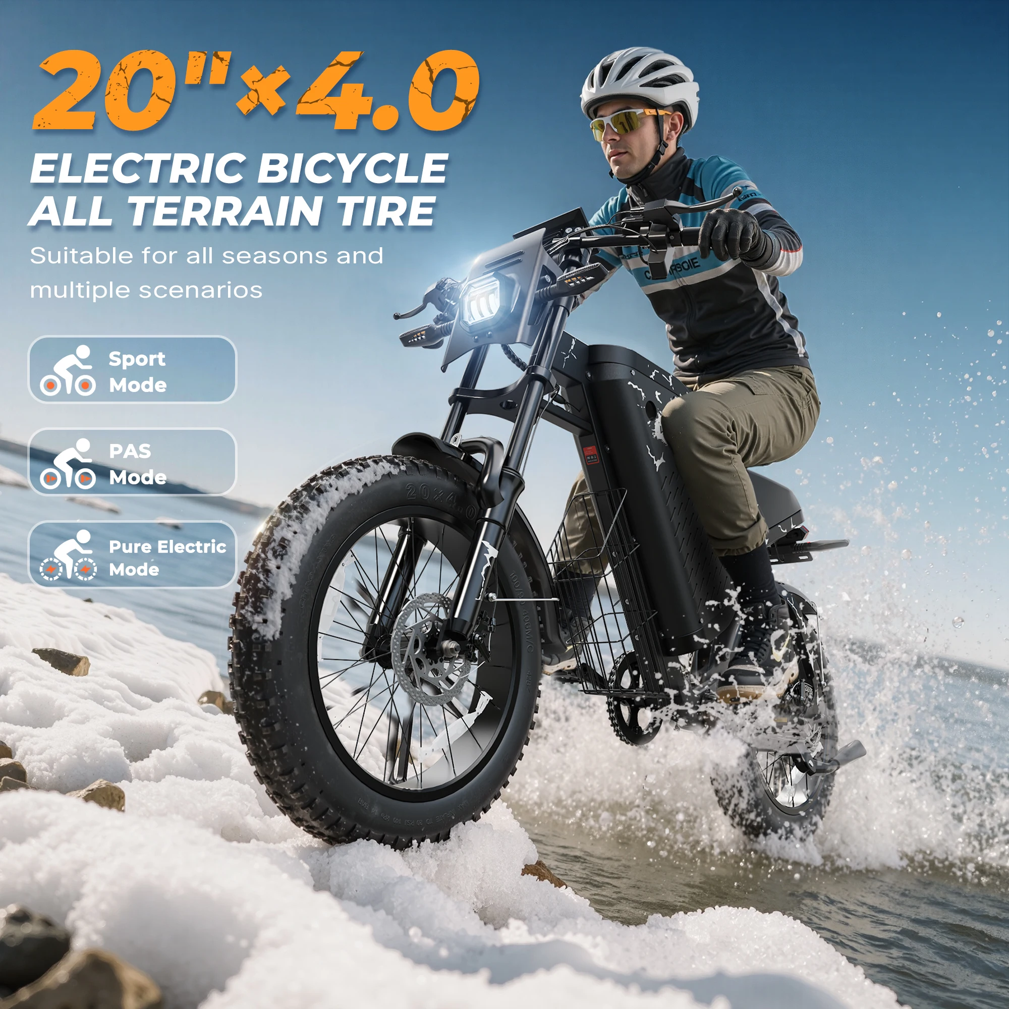 Varun X-Plorer Rapto Adult Dirt Electric Bike, 1000W Peak Power, 48V 20.8Ah, 20" Fat Tire, 28MPH, Ebike UL 2849, 1 Year Warranty 5