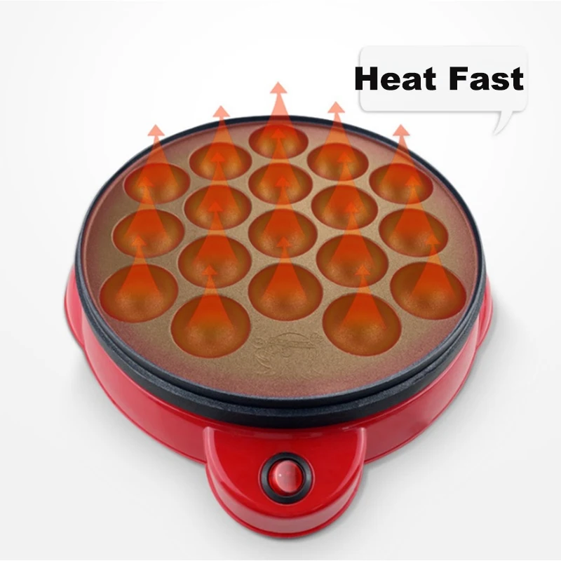220V Chibi Maruko Baking Machine Household Electric Takoyaki Maker Octopus Balls Grill Pan Professional Cooking Tools