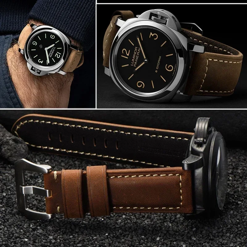 Quick Release Genuine Leather Straps - Premium Retro Band