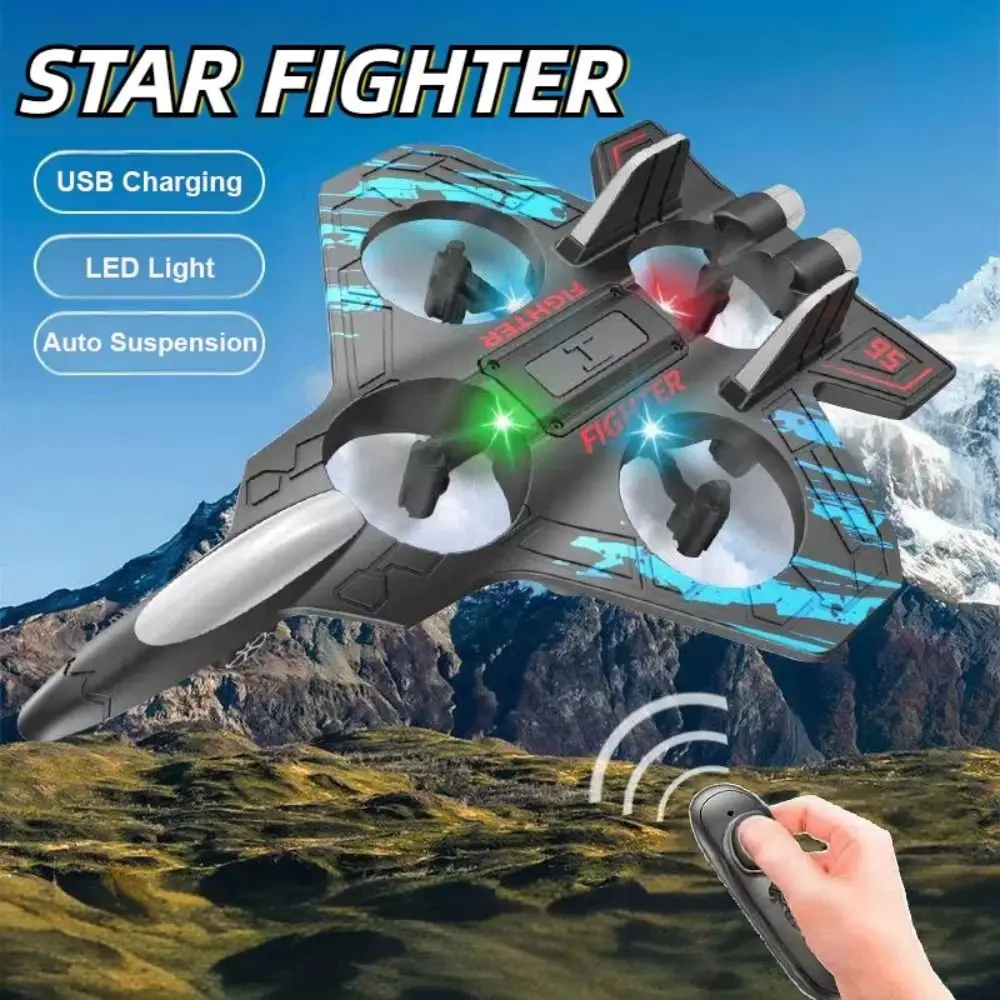 EPP Foam Remote Control Foam Fighter Gravity Sensing RC Remote Control Aircraft Glider Flying Helicopter Rechargeable