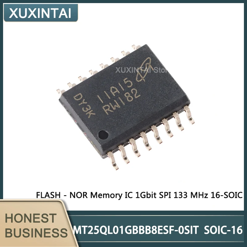 

5Pcs/Lot New Original MT25QL01GBBB8ESF-0SIT MT25QL01 SOIC-16 FLASH - NOR Memory IC 1Gbit SPI 133 MHz