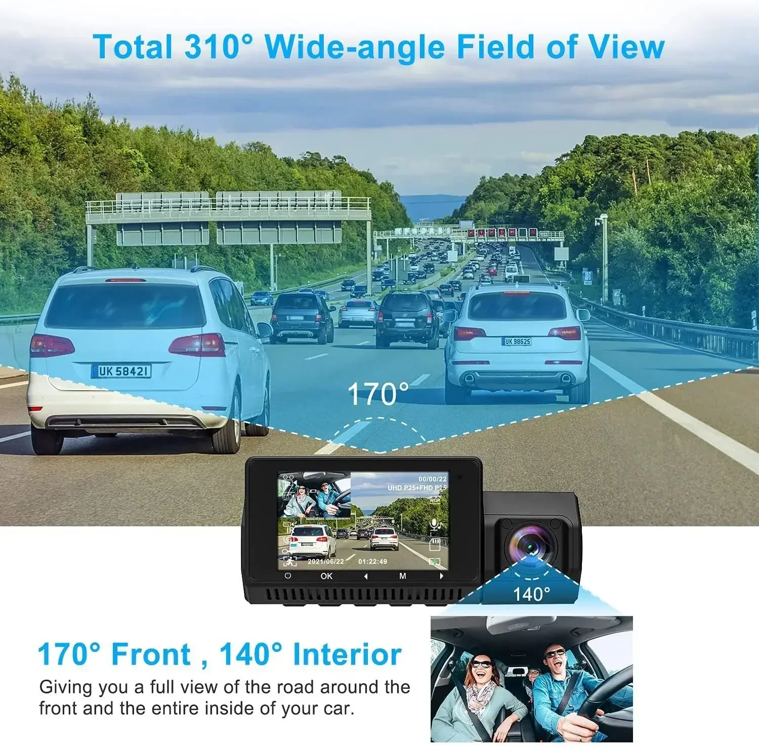 Dashcam 4K GPS WIFI 24h Parking Monitor Dash Cam for Car Camera Front and  Rear Dual Dvrs Video Registrator Dvr Para Coche Kamera - AliExpress