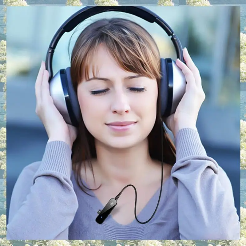 신차 블루투스 5.3 수신기 Hifi 무선 핸즈프리 어댑터 유형 C 3.5Mm 오디오 수신기 지원 TF 카드