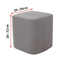 Square Ottoman Cover Stretch Ottoman Slipcover Furniture Protector Folding Storage Footrest Stool Soft Cover with Elastic Bottom 2