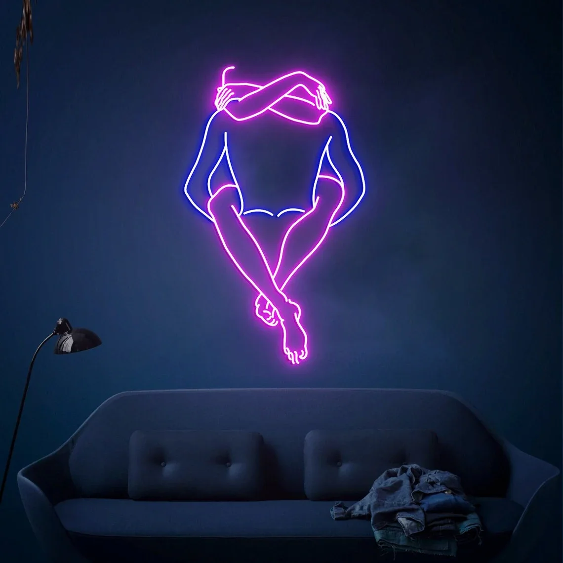 

Couple Neon Sign Lover Peolple Neon Light Romantic Bedroom Night Lamp Body Wall Art Hanging Good Vibe LED Lights Bar Beer Neon