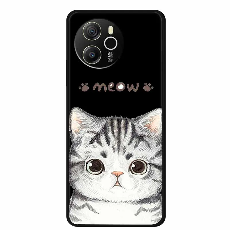 Enhanced Product Title:  
Premium Black Silicone Soft Back Cover Case - Sleek and Durable Phone Shell/Coque, 6.78