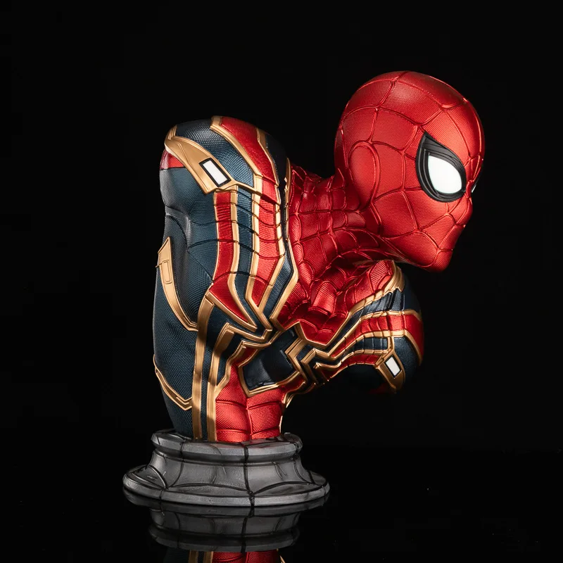 

Spiderman Figure Model 38cm High Spider-Man Head Gk Resin Ornament Marvel Bust Avengers Movie Peripherals Collectible Figures