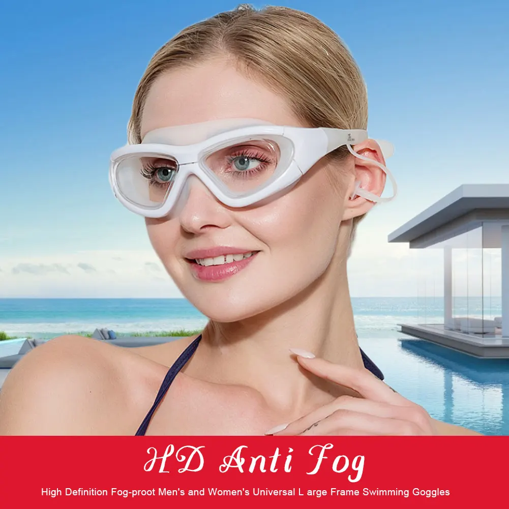 Adult Professional Swimming Goggles Anti-Fog UV men women Glasses Eyewear Protection Swimming Goggles Ear Plug Swim Pool Glasses