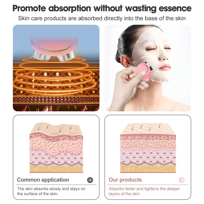 Face Lift Massager USB Portable Heart Shape Microcurrent Facial Massager Reduce Double Chin Handheld Face Lifting