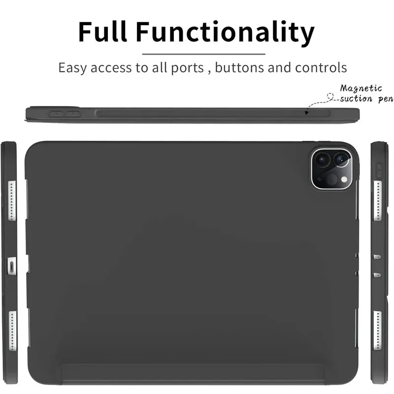 Versatile Flip Stand PU Leather Protective Tablet Cover