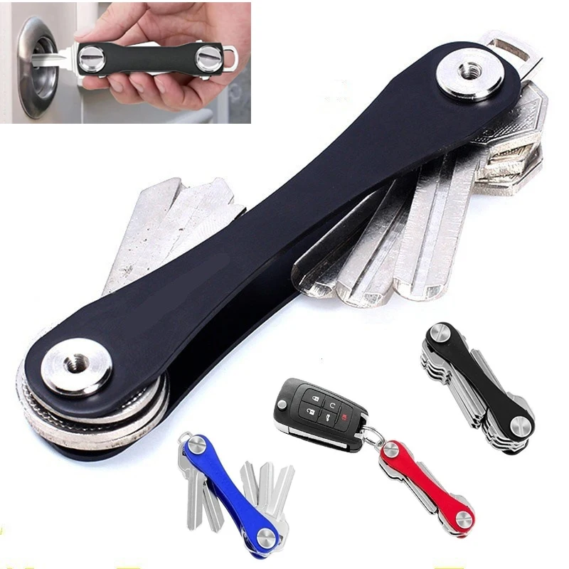 Lightweight Key Chain Wallet Metal Key Box Compact Clip Storage Outdoor Keychain Compact Decorative Organizer Holder Outdoor