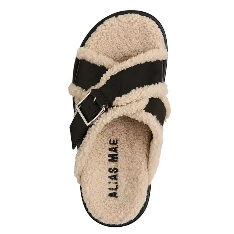 ALIAS MAE Women's Plush Slippers Uniquely Designed with High Quality Materials For Comfortable and Soft Daily Outdoor Leisure