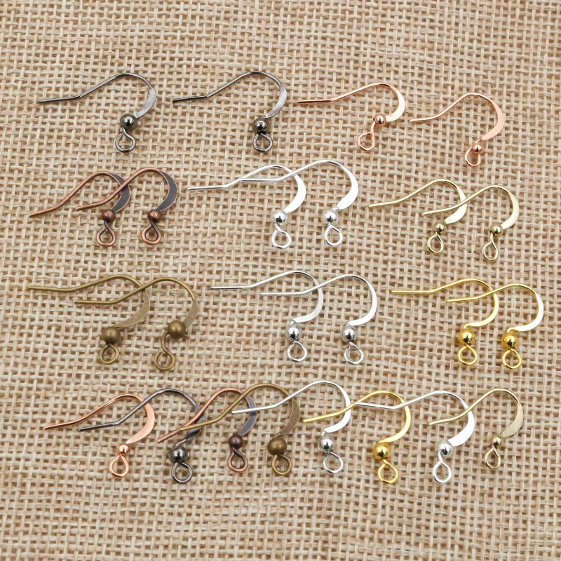 

100pcs/lot 19x18mm DIY Earring Findings Earrings Clasps Hooks Fittings DIY Jewelry Making Accessories Brass Hook Earwire Jewelry