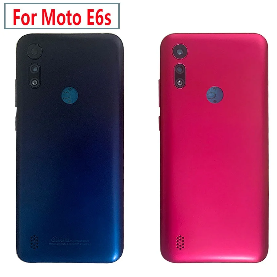 Новинка 6,1, задняя крышка батарейного отсека для Motorola Moto E6S, задняя  панель, корпус, запасные части для Moto E6s 2020, задний корпус | AliExpress
