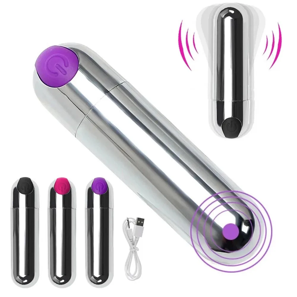 2 Pcs set USB Charge Mini Bullet Vibrator Women Clitoral Stimulator Vaginal G Spot Masturbation Sex Toys